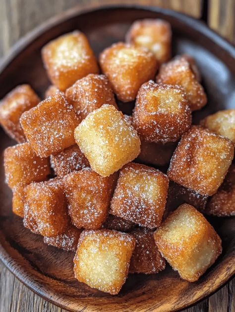 Air-Fried Churro Bites with Vanilla Glaze: A Sweet and Easy Delight! 🥳 Churros Recipe Easy Air Fryer, Churro Bites, Vanilla Glaze, Puff Pastry, Free Recipes, Easy Recipes, Gluten Free Recipes, Pastry, Glaze