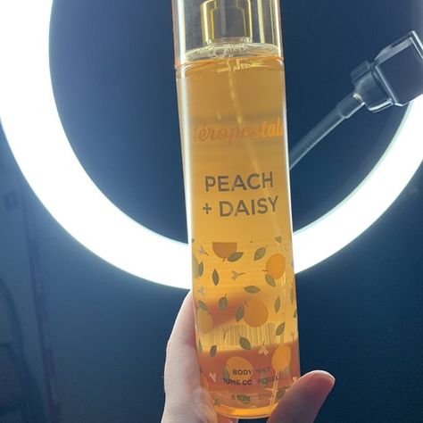 Aeropostale Body Mist (Peach + Daisy) Aeropostale Body Mist, Peach And Daisy, Daisy Perfume, Body Mist, Skin Care Tools, Body Spray, Aeropostale, Mist, Daisy