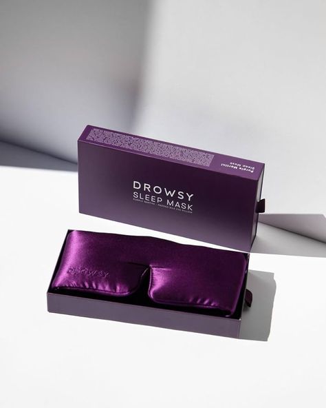 Amazon.com: DROWSY Silk Sleep Mask. Face-Hugging, Padded Silk Cocoon for Luxury Sleep in Total Darkness. (Tuscan Kiss) : Health & Household Purple Martini, Luxury Sleep, Silk Cocoon, Total Darkness, Comfy Vibes, Silk Mask, Hair Protection, Silk Sleep Mask, Silk Eye Mask