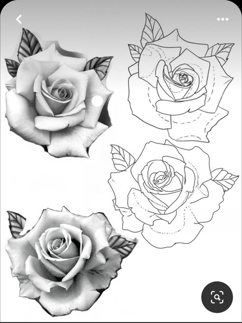 Rose Tattoos Stencil, Realism Rose Tattoo Stencil, Roses Tattoo Stencil Design, Rose Stencil Tattoo Design, Realism Tattoo Stencil With Reference, Realistic Rose Tattoo Stencil, Realism Rose Tattoo Design, Roses Tattoo Outline, Rose Drawing Realistic