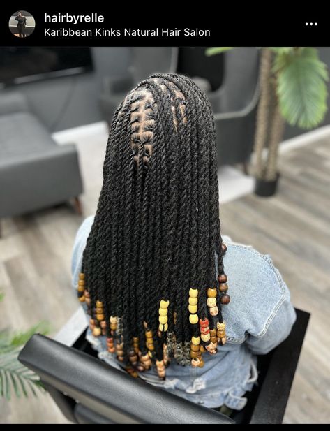 Locs Hairstyles For Women With Beads, Dreadlock Styles With Beads, Loc Styles For Cruise, Beaded Locs Styles, Cruise Loc Styles, Dreadlock Hairstyles For Women Long Hair, Unique Loc Styles Long, Loc Braids For Black Women, Dreads Styles For Women Black Long Hair