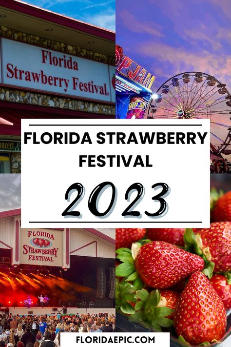 Florida Strawberry Festival 2023 Festival Seating, Plant City Florida, Strawberry Festival, Plant City, Festival 2022, Festival 2023, Carnival Rides, Sunshine State, Florida Travel