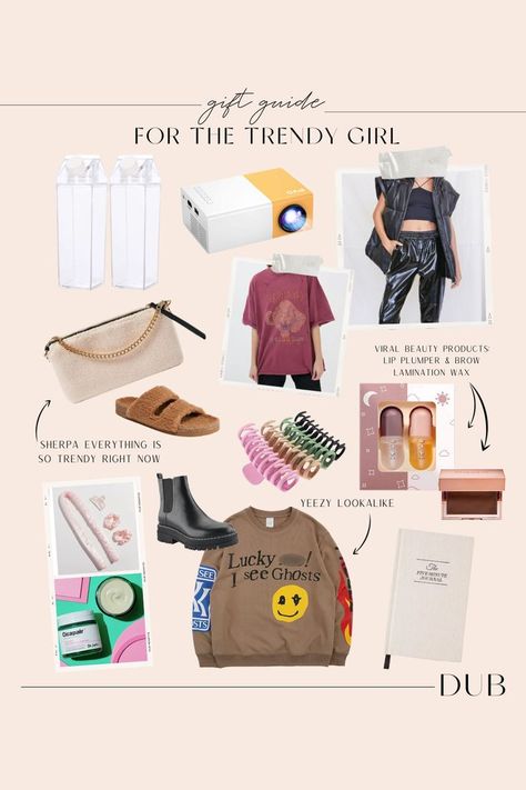 Gift guide for Tiktokers, Gen Z or teenage girls! Dress Up Buttercup, Trendy Gift Ideas, Tiktok Finds, Tiger Grass, Houston Fashion, Trendy Girl, Gen Z, Teenage Girls, Gift Guides