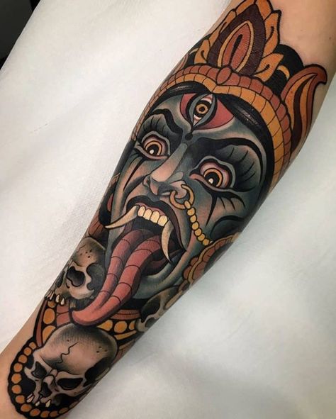 Tato Joker, Kali Tattoo, Hindu Tattoos, 42 Tattoo, Hindu Tattoo, Polynesian Tattoos, Ganesha Tattoo, Shiva Tattoo Design, God Tattoos