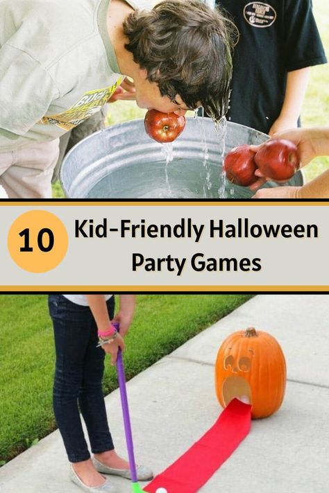 Kid-Friendly Halloween Party Games Kid Friendly Halloween Party Games, Class Party Games, Halloween Class Party Games, Halloween Party Names, Halloween Bingo Free, Halloween Party Games For Kids, Halloween Party Table Decorations, Fun Halloween Party Games, Party Games For Kids