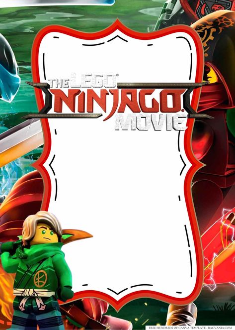 Awesome 14+ Ninjago Birthday Invitation Templates #free #freeinvitation2019 #birthday #disney #invitations #invitationtemplates Ninjago Party Invitations, Ninjago Invitations, Ninjago Toys, Ninjago Birthday Party, Bamboo Placemats, Ninjago Birthday, Ninjago Party, Ninja Party, Energy Activities