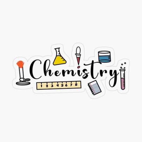 Science Core, Chemistry Design, Canva Icon, Chemistry Art, Science Stickers, Preppy Stickers, Study Flashcards, Class 9, Sticker Printer