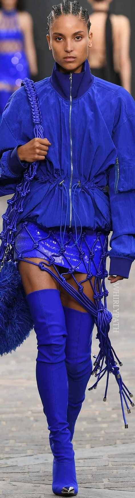 David Koma Spring 2023 Source:Vogue #runway #designer #blue #boots #jackets Blue Boots, David Koma, Feeling Blue, Love Blue, Fun Fashion, Spring Trends, Spring 2023, Creative Studio, Beautiful Fashion