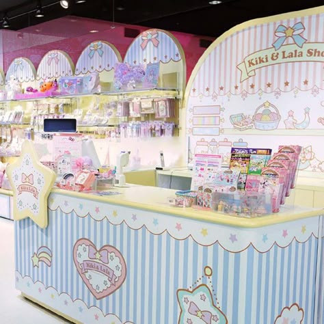 Photos For Vision Board, Indoor Theme Park, Sanrio Shop, Hello Kitty Theme Party, Creating A Vision, Sanrio Puroland, Festival Booth, Sanrio Store, Cute Store