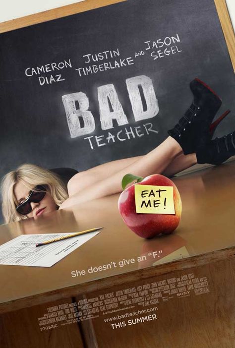 Bad Teacher - June 3 (downloaded) Bad Teacher Movie, Cameron Diaz Movies, Teacher Posters, Bad Teacher, 2011 Movies, Movies Worth Watching, Poster Classic, Tv Series Online, Online Teachers