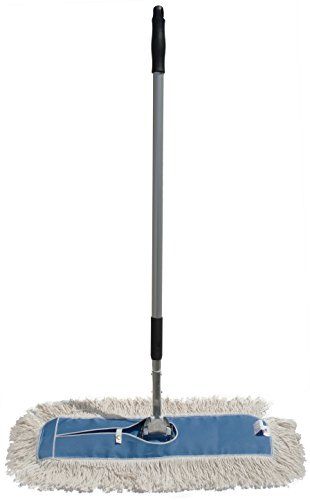 Nine Forty Industrial Strength Ultimate Cotton Dust Mop with Aluminum Quick Change Extension Handle and Frame  Hardwood Floor Broom 18 Wide X 5 Mop Hardwood Floors, Best Broom, Bathroom Towel Decor, Towel Decor, Residential Cleaning, Dust Mop, Carpet Shampoo, Kitchen Cleaning Supplies, Mop Heads