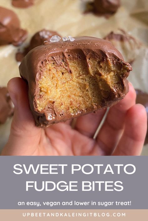 Sweet Potato Fudge, Sweet Potato Brownies Healthy, Potato Fudge, Fudge Bites, Healthy Bakes, Healthy Fudge, Sweet Potato Dessert, Sweet Potato Chocolate, Gluten Free Sweet Potato