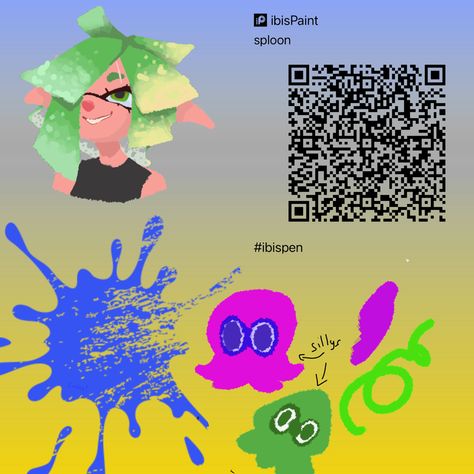 Splatoon Octarian Script, Splatoon Brush Ibis Paint, Ibispaint Brush Code, Ibis Brush, Ibispaint Brush, Ibispaint Brushes, Brush Codes, Ibis Brushes, Paint Brush Drawing