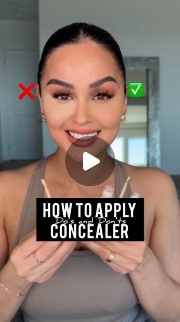 Christen Dominique on Instagram: "There’s no right or wrong, but I do have my fav ways to apply concealer!😉 Smooth flawless and bright I got you!  -Concealer @dominiquecosmetics Almond milk (lighter shade) Cafe con leche (neutral shade) -Setting powder @dominiquecosmetics Smooth & Blur Hydrating powder -Sponge @dominiquecosmetics   #makeuptips #makeup #makeuptutorial #concealer #makeuphack" Christen Dominique, Apply Concealer, Beauty Routine Tips, How To Apply Concealer, Right Or Wrong, How To Apply Makeup, Setting Powder, I Got You, Almond Milk