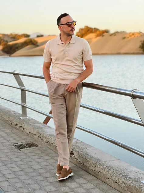 #fashion #menstyle #styleblogger Polo Outfits, Polo Outfit, Blue Loafers, Beige Wedding, Style Guide, Old Money, Semi Formal, Fashion Blogger, Summer Outfits