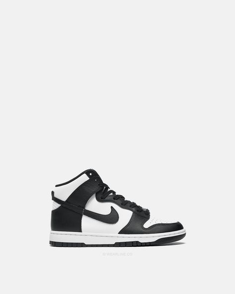 NIKE x DUNK HIGH "PANDA" Check more at https://wearline.co/produit/nike-x-dunk-high-panda/ Dunk High, Hummel Sneaker, Sneakers Nike, Nike, Sneakers