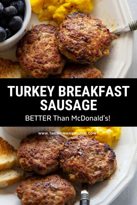 Homemade Ground Turkey Sausage, Making Sausage From Ground Turkey, Turkey Sausage Patties Recipes, How To Make Breakfast Sausage From Ground Turkey, Spicy Turkey Sausage Recipes, Homemade Turkey Sausage Recipes, Easy Turkey Sausage Recipes, How To Make Turkey Sausage, Homemade Turkey Breakfast Sausage