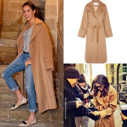 Meghan Markle in Max Mara Manuela Camel Coat http://liketk.it/2Kxwv #liketkit @liketoknow.it Meghan Markle Max Mara Coat, Max Mara Coat Street Style, Camel Wool Coat Outfit, Max Mara Manuela Coat, Wool Coat Outfit, Camel Hair Coat, Coat Styling, Camel Coat Outfit, Camel Wool Coat