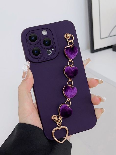 Purple Phone Case Ideas, Purple Phone Case, Cases Aesthetic, Phone Case Diy Paint, Capas Samsung, Girly Iphone Case, Luxury Iphone Cases, Phone Case Purple, Purple Cases