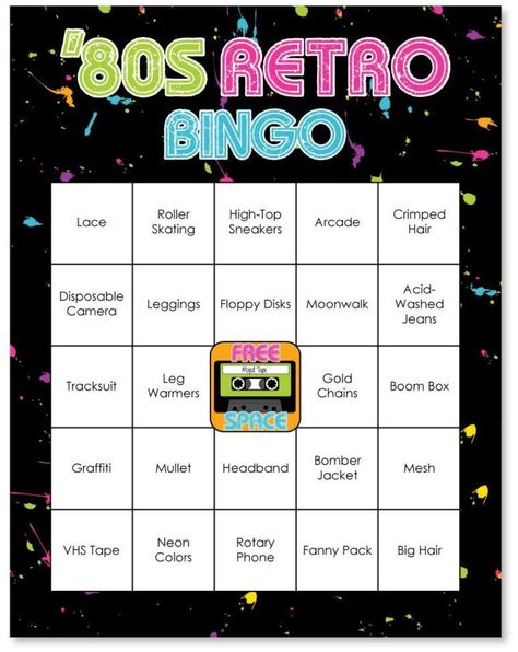 80s Birthday Party Games, 80s Theme Party Games, Decades Party Theme, 80s Birthday Party Theme For Adults, 80s Party Activities, 80s Classroom Theme, Decades Party Ideas, Decade Theme Party, 80s Activities