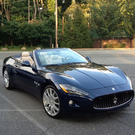 Hottest Maserati Marsidis Car, Mazaratti Cars, Maserati Suv Black, Maserati Convertible, Black Maserati Aesthetic, Blue Maserati, Maserati Sports Car, Maserati Grancabrio, Maserati Granturismo Convertible