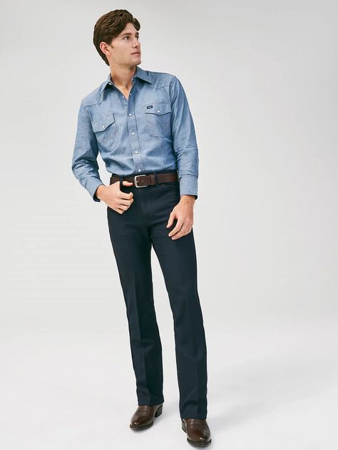 Wrangler Wrancher Outfit Men, Dressy Cowboy Outfits Men, Formal Cowboy Outfits Men, Wrangler Dress Jeans, Cowboy Outfits Men, Cowboy Outfit Men, Wrangler Dress, Wedding Guest Men, Jeans Wedding