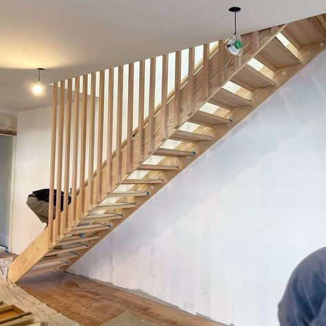 The Stair Factory on Instagram: “Vic Ash open tread staircase finished today in Bondi for @beyondbuildconstructions. Our shadowline nosing is featured in the tread and a…” Open Tread Staircase, Loft Conversion, Basement, Ash, Stairs, Loft, On Instagram, Instagram, Home Decor