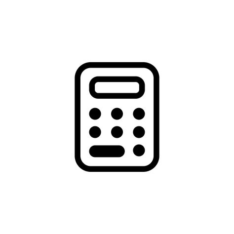 Cute Calculator Icon, White App Icons Calculator, White Calculator Icon, White App Covers, Red And White App Icons, Cute Calculator, Band App, All Apps Icon, Calculator Icon