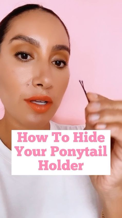 Founder/Hairstylist/DogMom on Instagram: “HAIR IN A HURRY: How to hide your ponytail holder using a bobby-pin 💡” A Ponytail, Bobby Pin, Ponytail Holder, In A Hurry, Ponytail Holders, Natural Curls, Coils, Locs, Dog Mom