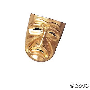 Gold Tragedy Mask for Adults Tragedy Mask, Halloween Express, Tv Tropes, Gold Mask, Full Face Mask, Funny Halloween Costumes, Halloween Accessories, Halloween Masks, Full Face