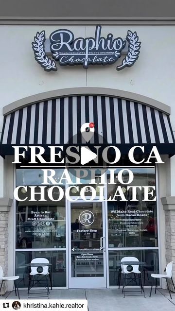 Raphio Chocolate on Instagram: "🙏 Thanks, Khristina 💞@khristina.kahle.realtor 💁🏻‍♀️ for stopping by and sharing the cute video of our boutique chocolate factory 🍫🤎 Due to high demands, our tours are booked through the end of April / early May. But… we have opened up the additional time slot for public tour on Saturdays at 6 pm 🕕 for the rest of March. Don’t snooze… last week we did the exact same thing and it was filled up in less than 2 hours! 🤗🤩
•

#Repost @khristina.kahle.realtor with @use.repost
・・・
💫Community Spotlight: Showcasing local businesses & things to do in Fresno, CA💫

🍫Raphio Chocolate🍫
(Located on First & Barstow)

Join me as we check out Raphio Chocolate, a chocolate shop 🍫 & cafe ☕️!

Raphio chocolate specializes in craft chocolate made from simple high-qual Aztec Chocolate, Chocolate Gelato, Clovis California, Chocolate Boutique, Craft Chocolate, California Food, Oil Bar, Cute Video, Fresno California