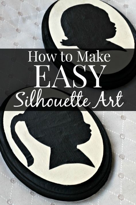 Silhouette Art People, Silhouette Art Stencils, Portrait Art Tutorial, Silhouette Face, Diy Silhouette, Silhouette Head, Silhouette Decor, Kids Silhouette, Silhouette Pictures