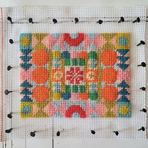 ThreadBear - Modern Stitch Kits (@threadbearkits) • Instagram photos and videos Needlepoint Tapestry, Stitch Kit, Pattern Geometric, Hand Stitching, Needlepoint, Tapestry, Embroidery, Instagram Photos, Pattern