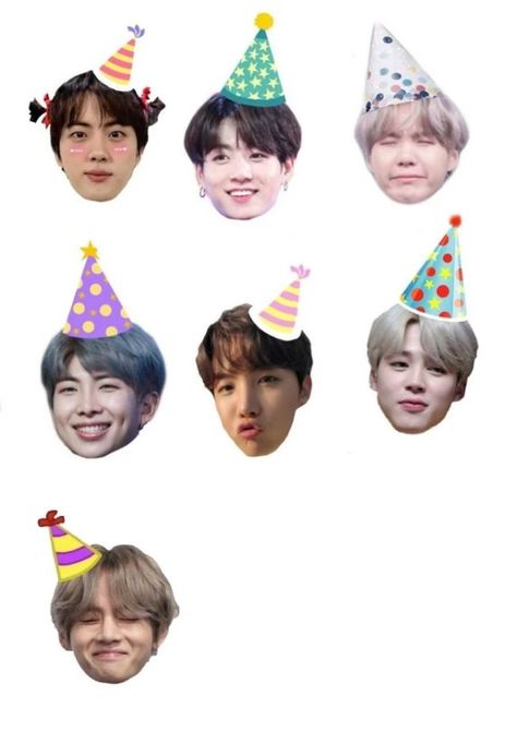 K Pop Birthday Party Ideas, Bts Birthday Card Ideas, Kpop Themed Birthday Party, Bts Birthday Party Ideas, Jungkook Birthday Cake, Bts Gift Ideas, Disney Stickers Printables, Bts Party, Bts Printable