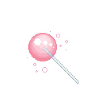 pixelated lollipop 스티커 Png, Stickers Soft, Pink Thing, Ipad Icons, Pink Lollipop, Pink Sanrio, Pink Ipad, Pink Stickers, Card Png