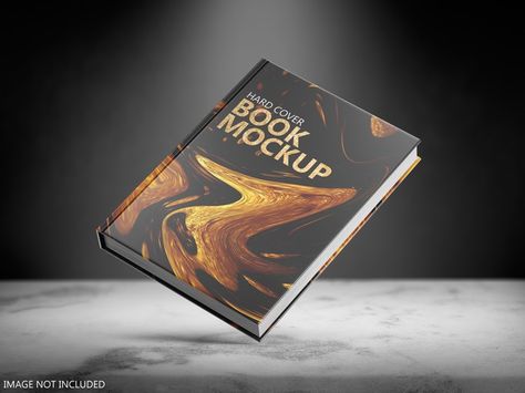 Close up on hard cover book mockup float... | Premium Psd #Freepik #psd Hard Cover Book Design, Spiral Book Binding, Book Cover Mockup Free, Minimalist Book Cover, Minimalist Book, Book Cover Mockup, Book Mockup, Youtube Seo, Hard Cover Book