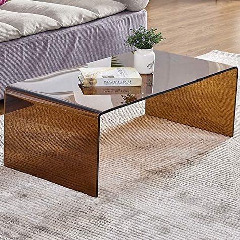 Clear Coffee Table, Tempered Glass Coffee Table, Glass Waterfall, Glass Dining Room Table, Coffee Table For Living Room, Display Coffee Table, Stylish Coffee Table, Table For Living Room, Small Coffee Table