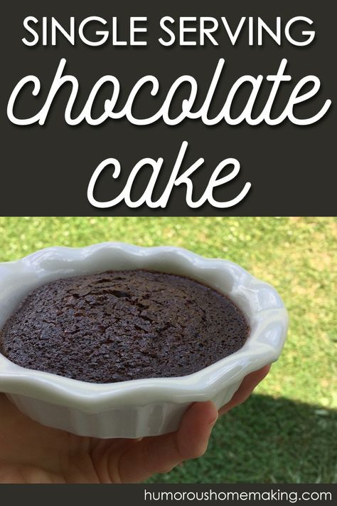 Single Serve Cake Oven, Single Serving Cake, Chocolate Melting Cake, Single Serve Cake, Batch Baking, Cake Oven, Batch Recipes, Cut Recipe, Small Batch Baking