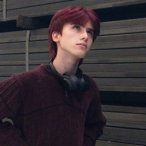 Male Faceclaims Red Hair, Red Haired Guy Aesthetic, Dark Red Hair Guy Aesthetic, Dyed Red Hair Face Claim Male, Guys With Dark Red Hair, Men’s Dark Red Hair, Men With Red Hair Dye, Dark Auburn Hair Men, Guy Hair Codes Berry Ave