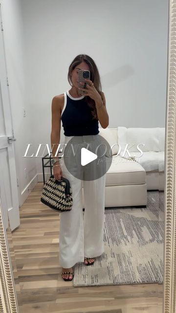 Samantha | fashion + wellness on Instagram: "Comment OUTFIT and I’ll send the details to you! Top selling linen pants styled two ways! This whole look is petite friendly and so cute with diff bottoms/tops! 

𝕔𝕝𝕚𝕔𝕜 𝕥𝕙𝕖 𝕝𝕚𝕟𝕜 𝕚𝕟 𝕞𝕪 𝕀𝔾 𝕡𝕣𝕠𝕗𝕚𝕝𝕖 𝕆ℝ 𝕗𝕠𝕝𝕝𝕠𝕨 𝕞𝕖 𝕚𝕟 𝕥𝕙𝕖 𝕃𝕀𝕂𝔼𝕥𝕠𝕂ℕ𝕆𝕎.𝕚𝕥 𝕒𝕡𝕡 (@samanthabelbel) #adoubledose 

petite blogger resort wear outfit ideas, vacation outfit, Amazon finds, petite finds, Abercrombie style, resort look, sale finds , white pants, linen pants, bodysuit,  Amazon vacation, linen top, matching set, petite pants, vacation outfit, linen shorts, linen set" Pants Vacation Outfit, Outfit Amazon Finds, Abercrombie Style, White Linen Pants Outfit, Outfit Ideas Vacation, Linen Pants Style, Petite Bloggers, Shorts Linen, Ig Profile