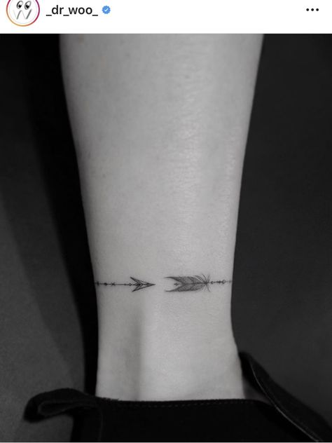 Ankle Wrap Tattoo, Arrow Tattoo On Wrist, Really Bad Tattoos, Wrap Around Wrist Tattoos, Arrow Tattoos For Women, Wrap Around Tattoo, Dr Woo, Wrap Tattoo, Ankle Tattoos For Women