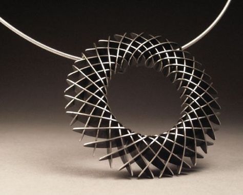 Fractal Jewelry, Parametric Jewelry, Cyberpunk Jewelry, Space Necklace, Architectural Jewelry, Circle Jewelry, 3d Jewelry, Contemporary Jewelry Design, 3d Cnc