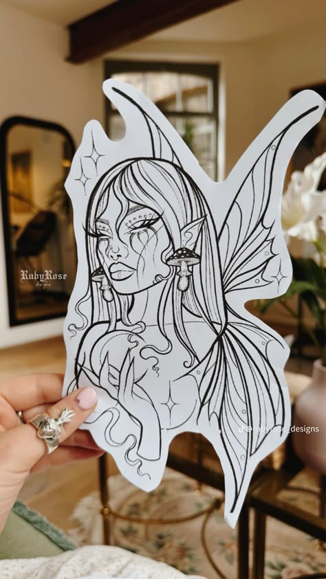 Fairytale Tattoos, Magical Tattoo Ideas, Mystical Tattoos, Tattoo Apprenticeship, Tattoo Signs, Creepy Tattoos, Cute Little Tattoos, Full Body Tattoo, Tattoo Style Drawings