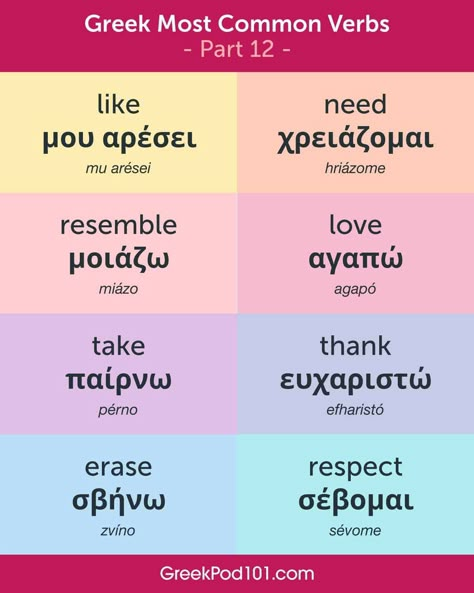 Basic Greek Words, Greek Vocabulary, Learning Greek, Electrical Wiring Colours, Greek Independence, Greek Language Learning, Learn Greek, Greek Flag, Learning Languages Tips