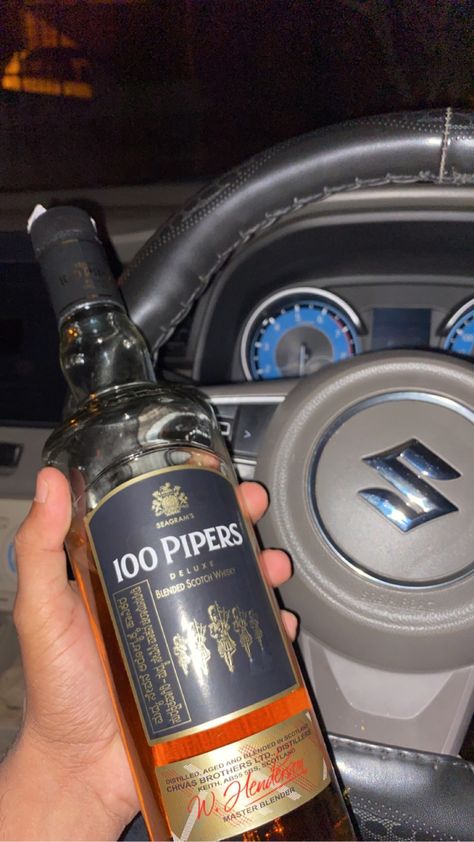 100 Pipers Whisky, Whisky Snap, Daru Bottle Drinks, Liquor Snapchat, Alcohol Snapchat Party, Whisky Chivas, Rock Boy, Money Images Cash Indian, Daaru Party Pic