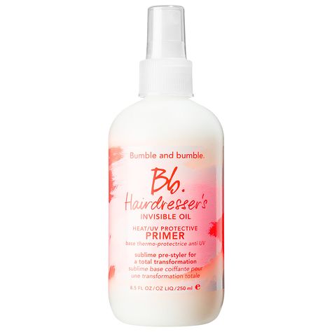 If you want to skip a day of styling, use this. I spritz it on my hair while its damp, blow-dry at night, and the next morning it requires absolutely no maintenance. Yay for extra sleep in the A.M.!  -Diana L., Assistant Site Content & Experience Producer #Sephora #TodaysObsession Best Primer, Heat Protectant, Bumble And Bumble, Coarse Hair, Makeup Primer, Leave In Conditioner, Anti Frizz Products, Heat Styling Products, Protective Hairstyles