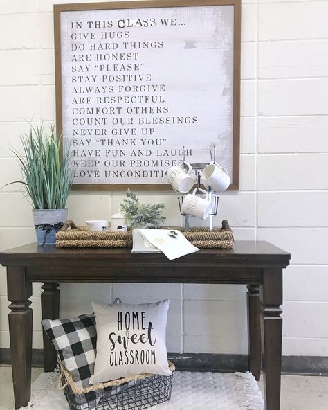 Home Sweet Classroom Theme, Home Sweet Classroom Decor, Industrial Classroom Decor, Rae Dunn Classroom, Industrial Chic Classroom, Industrial Classroom, Starbucks Classroom, Junior High Classroom, Agriculture Classroom