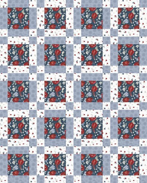 3-yard quilts – Coffee and Quilts Free Quilt Patterns Printables, Patchwork Quilting Designs, Panel Quilt Patterns, Big Block Quilts, Layer Cake Quilts, Two Color Quilts, Quilting Designs Patterns, Quick Quilt, Scrappy Quilt Patterns