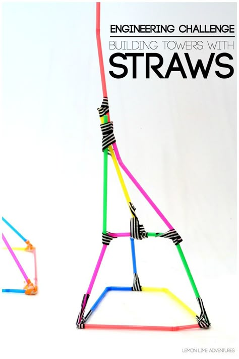 Building with Straws | Simple Engineering Challenge for Kids Maker Fun Factory Vbs, Maker Fun Factory, Steam Challenges, Steam Ideas, Engineering Activities, Steam Projects, Engineering Challenge, Engineering Projects, Stem Projects