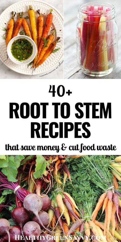 So much of what we throw away is not only edible, but also nutritious and tasty! These 40+ root-to-stem recipes will help you stretch your food budget and cut food waste. Check out these uses for peels, seeds, stems, and more! #roottostalk #roottostem #reducewaste #ecofriendly #carrottops #squashseeds #foodwaste Budget Board, Kale Chip, Homesteading Recipes, Homesteading Life, Daniel Plan, Cheap Vegan, Seasonal Eating, Food Budget, Ethical Living